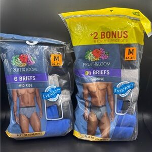 New Fruit Of The Loom Men's Briefs Underwear Medium 2 Packs 14 PAIRS TOTAL